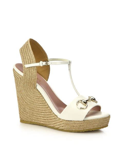 white espadrille wedges gucci.